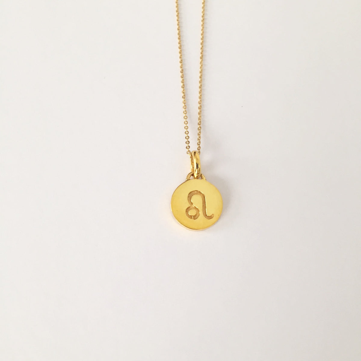 Real gold leo necklace store