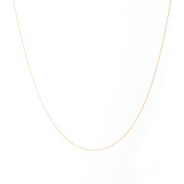 Everyday Cable Chain Necklace, Solid 18k Gold (5068195299372)