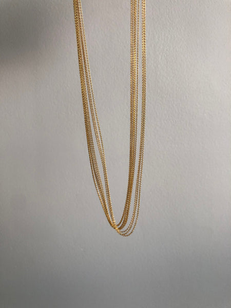 Everyday Cable Chain Necklace, Solid 18k Gold
