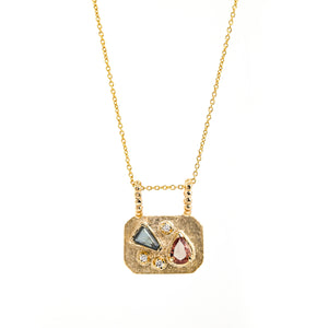 Medley Pendant No. 1 Necklace (Octagon), Solid Gold | ONE-OF-A-KIND