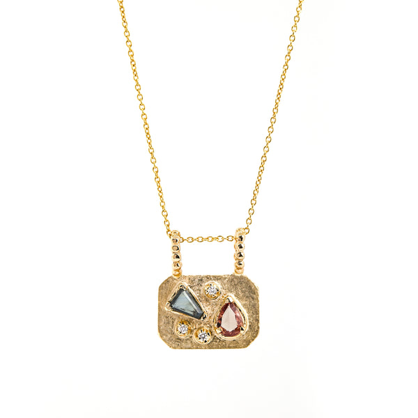 Medley Pendant No. 1 Necklace (Octagon), Solid Gold | ONE-OF-A-KIND
