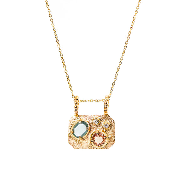 Medley Pendant No. 5 Necklace (Octagon), Solid Gold | ONE-OF-A-KIND