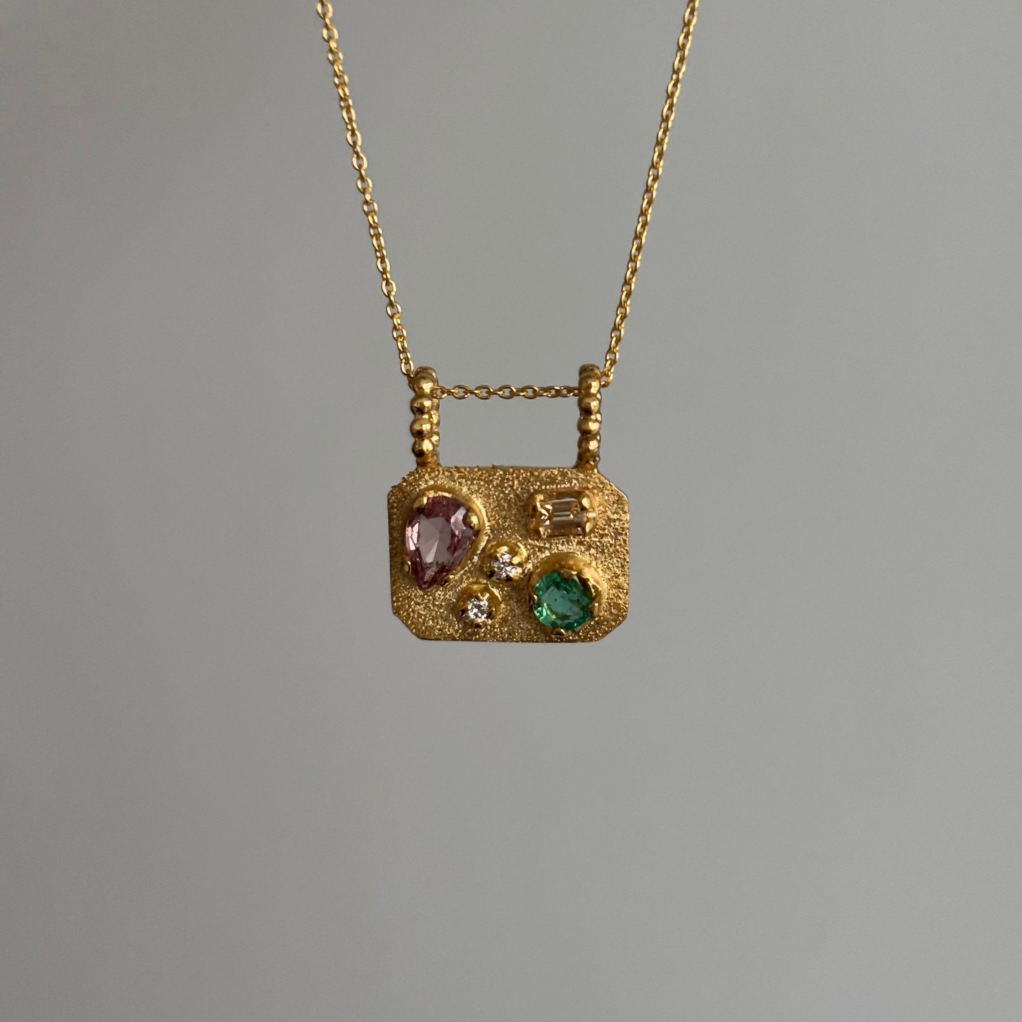 Medley Pendant No. 16 Necklace (Octagon), Solid Gold | ONE-OF-A-KIND
