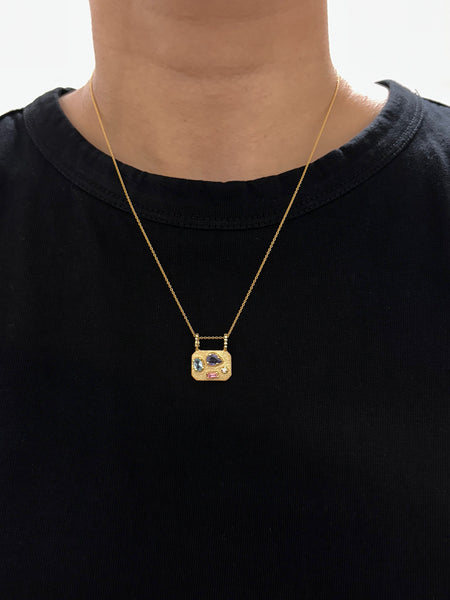 Medley Pendant No. 17 Necklace (Octagon), Solid Gold | ONE-OF-A-KIND