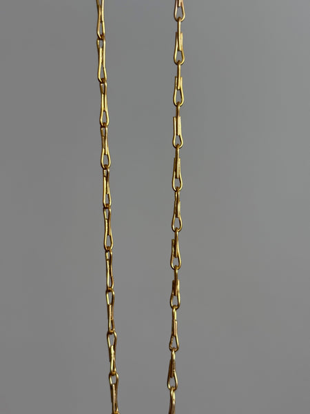 Everyday Pinched Link Chain Necklace / Bracelet, Solid 14k Gold