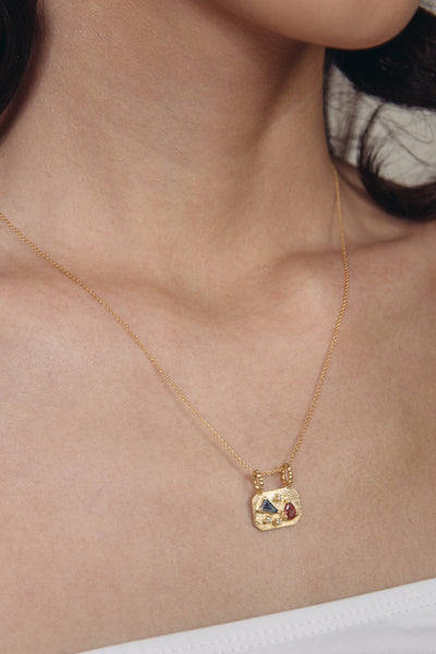 Medley Pendant No. 5 Necklace (Octagon), Solid Gold | ONE-OF-A-KIND