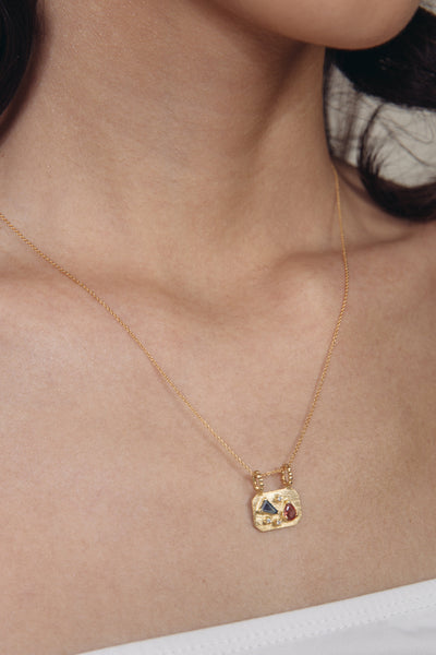 Medley Pendant No. 7 Necklace (Octagon), Solid Gold | ONE-OF-A-KIND