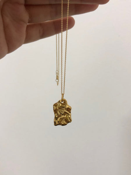 Fragment Pendant Necklace, Solid Gold