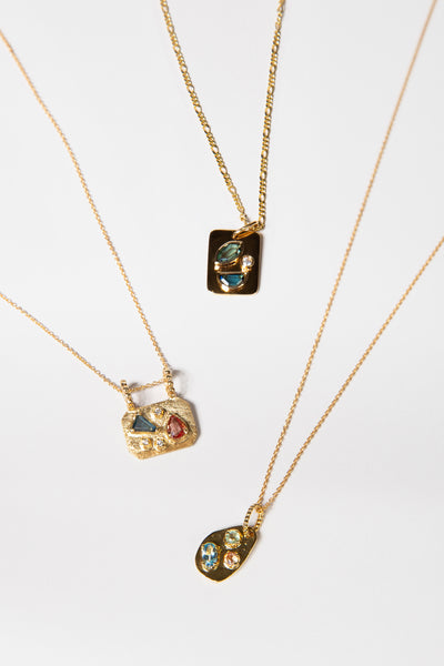 Medley Pendant No. 4 Necklace (Octagon), Solid Gold | ONE-OF-A-KIND