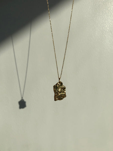 Fragment Pendant Necklace, Solid Gold