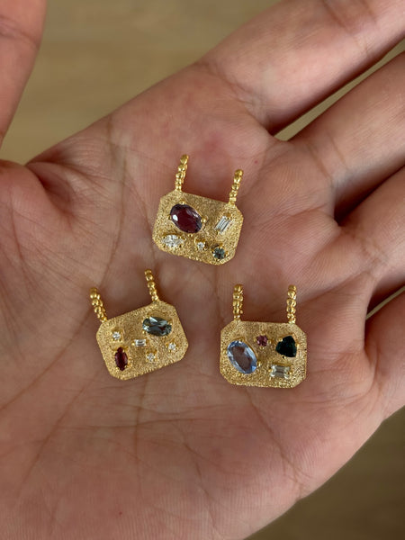 Medley Pendant No. 20 Necklace (Octagon), Solid Gold | ONE-OF-A-KIND