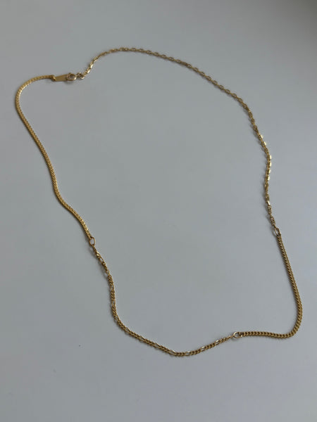 Medley Chain Necklace No. 1, Solid 14k Gold | ONE-OF-A-KIND