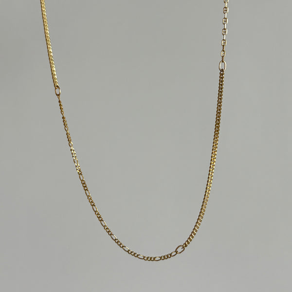 Medley Chain Necklace No. 1, Solid 14k Gold | ONE-OF-A-KIND
