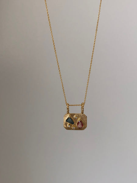 Medley Pendant No. 1 Necklace (Octagon), Solid Gold | ONE-OF-A-KIND