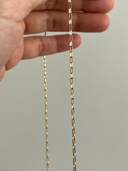 Everyday Oval Rolo Chain Necklace / Bracelet, Solid 14k Gold