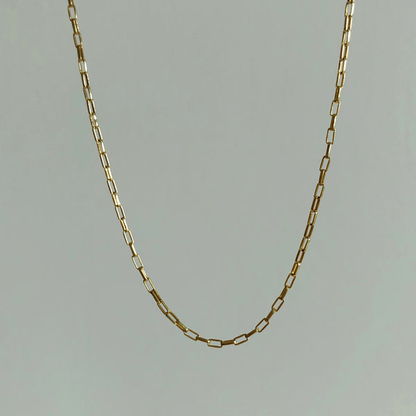 Everyday Long Box Chain Necklace / Bracelet, Solid 14k Gold