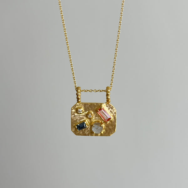 Medley Pendant No. 10 Necklace (Octagon), Solid Gold | ONE-OF-A-KIND