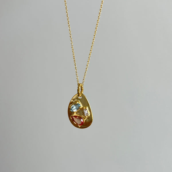 Medley Pendant No. 11 Necklace (Oval), Solid Gold | ONE-OF-A-KIND
