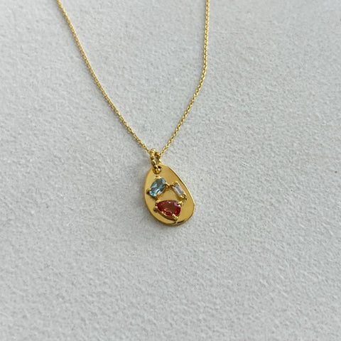 Medley Pendant No. 11 Necklace (Oval), Solid Gold | ONE-OF-A-KIND