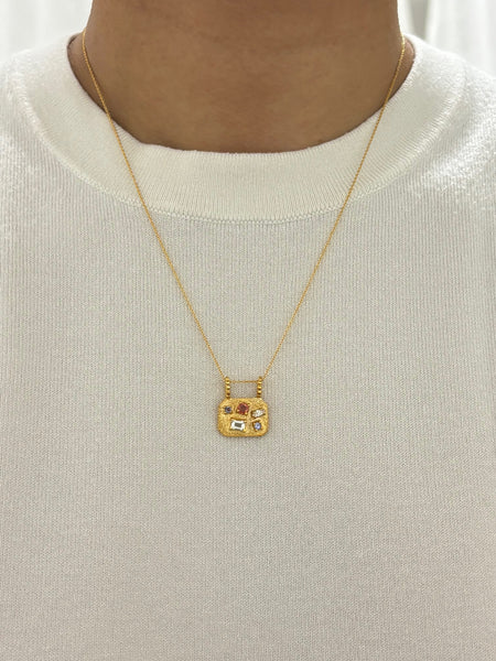 Medley Pendant No. 21 Necklace (Octagon), Solid Gold | ONE-OF-A-KIND