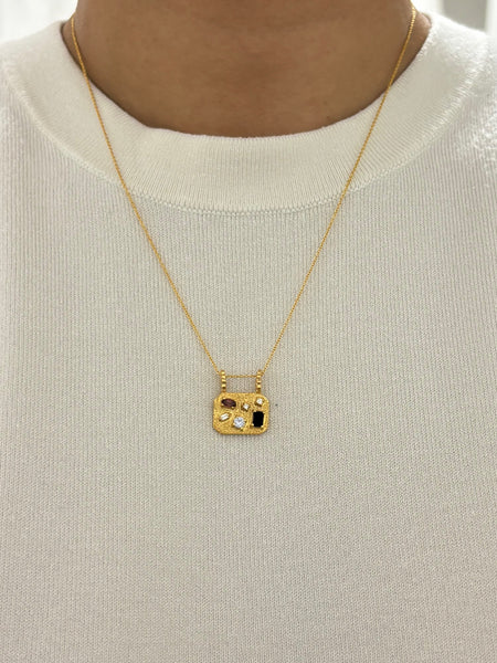 Medley Pendant No. 22 Necklace (Octagon), Solid Gold | ONE-OF-A-KIND