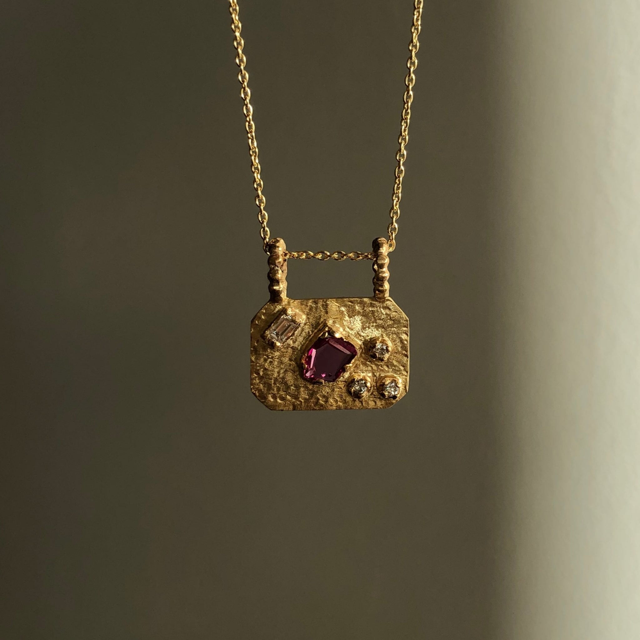 Medley Pendant No. 8 Necklace (Octagon), Solid Gold | ONE-OF-A-KIND