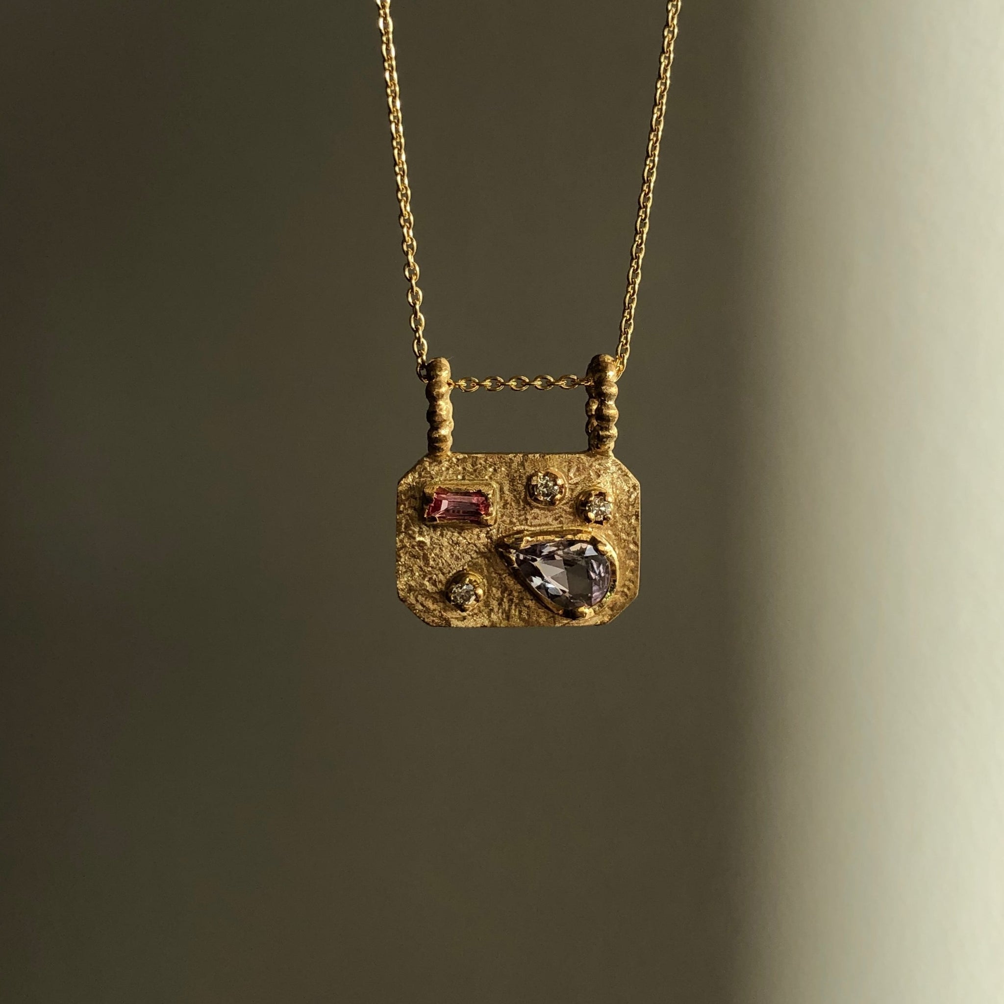 Medley Pendant No. 9 Necklace (Octagon), Solid Gold | ONE-OF-A-KIND