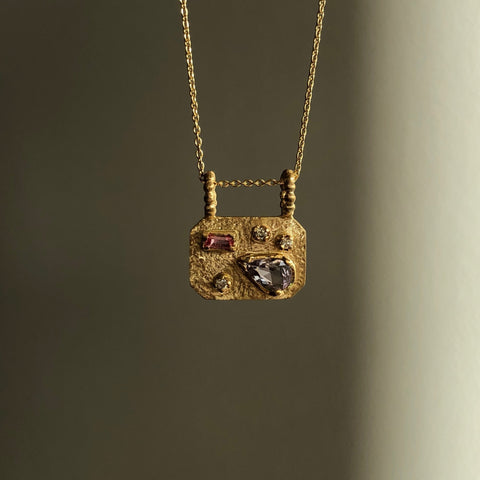 Medley Pendant No. 9 Necklace (Octagon), Solid Gold | ONE-OF-A-KIND