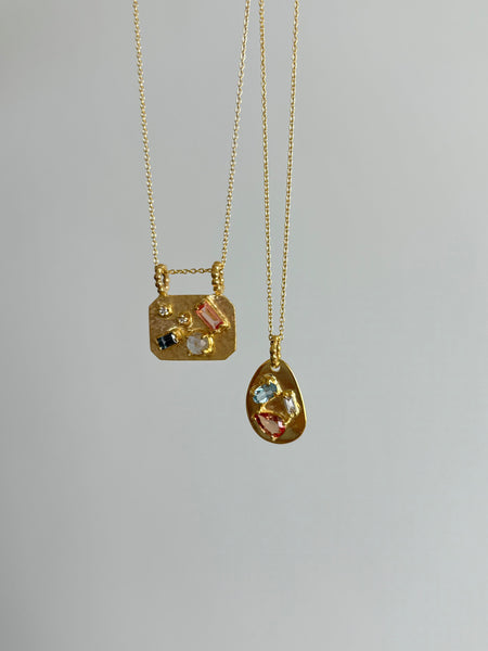 Medley Pendant No. 10 Necklace (Octagon), Solid Gold | ONE-OF-A-KIND