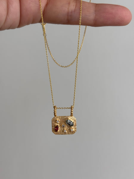 Medley Pendant No. 19 Necklace (Octagon), Solid Gold | ONE-OF-A-KIND
