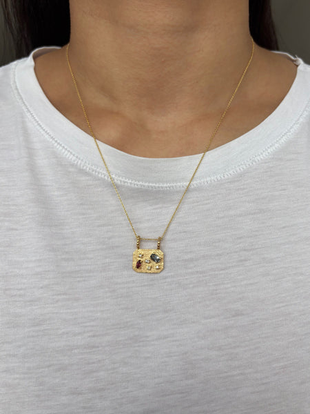 Medley Pendant No. 19 Necklace (Octagon), Solid Gold | ONE-OF-A-KIND