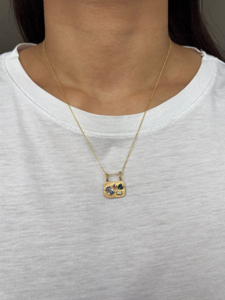 Medley Pendant No. 20 Necklace (Octagon), Solid Gold | ONE-OF-A-KIND