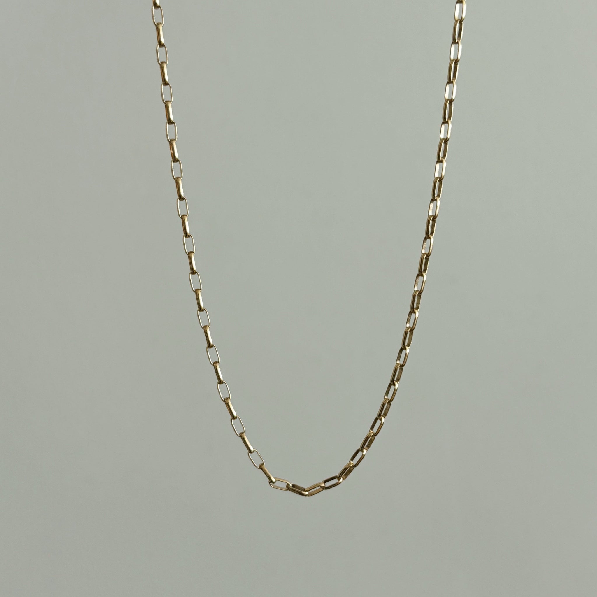 Everyday Oval Rolo Chain Necklace / Bracelet, Solid 14k Gold