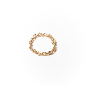 Medium Link Chain Ring, Solid 14k Gold (5275536326700)