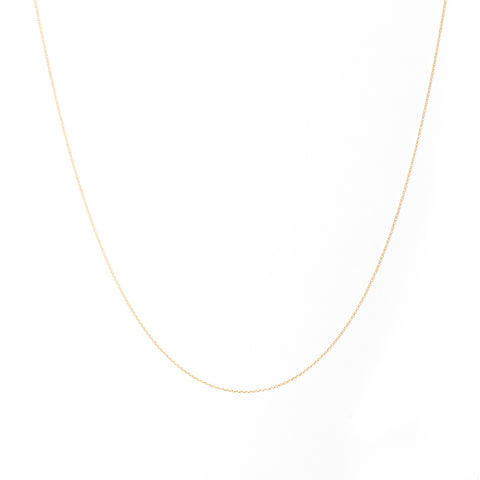 Everyday Cable Chain Necklace, Solid 18k Gold (5068195299372)