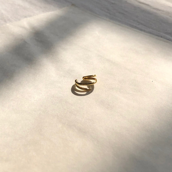 Claw Ear Cuff, Solid 14k Gold
