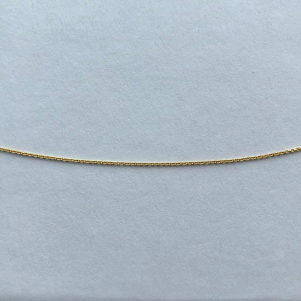 Everyday Cable Chain Necklace, Solid 18k Gold