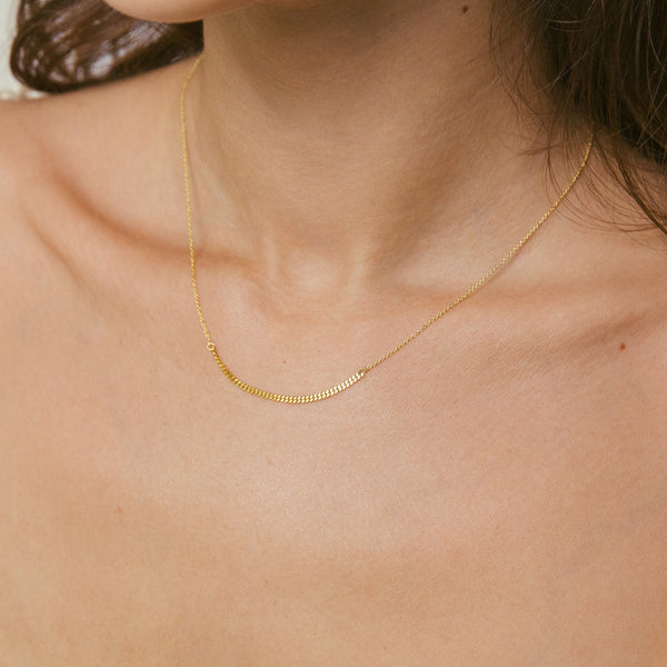 Mixed Chains Necklace, Solid 18k Gold