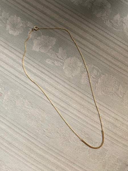 Mixed Chains Necklace, Solid 18k Gold