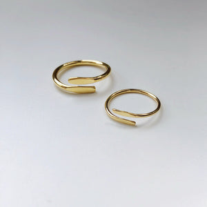 Slim Overlap Ring, Solid 14k Gold (5395200868396)