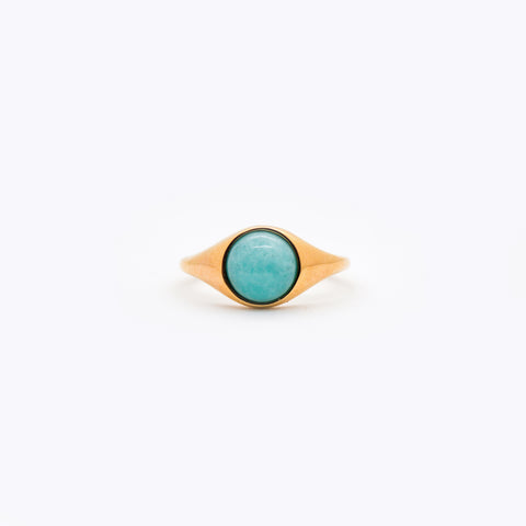 Amazonite Ring, Solid 14k Gold | ONE-OF-A-KIND