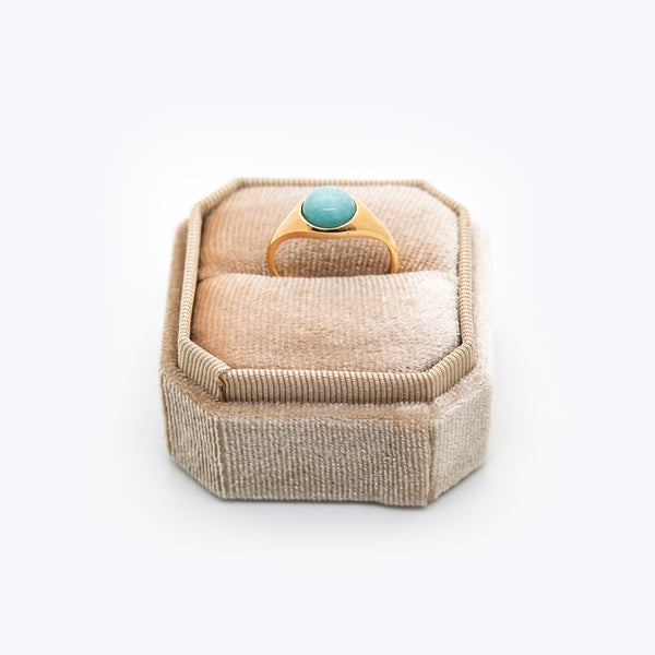 Amazonite Ring, Solid 14k Gold | ONE-OF-A-KIND